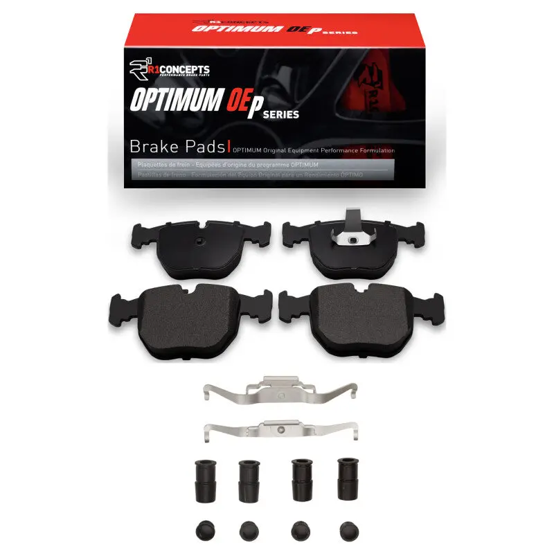 R1 Front Oe-Style Ceramic Brake Pad & Hardware Kit For 2000–2003 Bmw 540I 1
