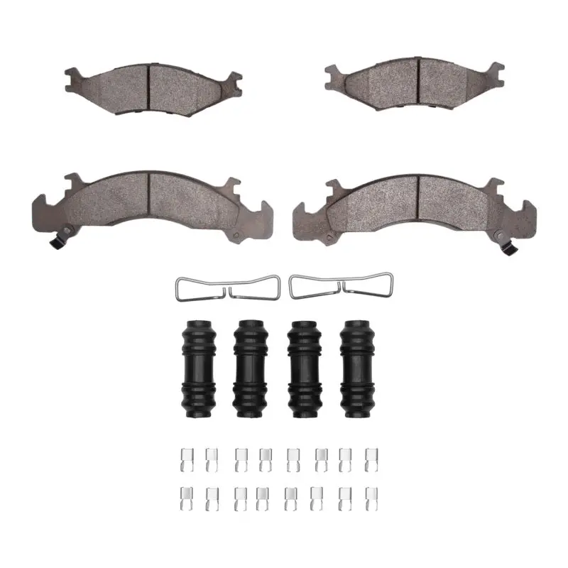 R1 Front Semi-Metallic Brake Pad & Hardware Kit For 1991–1992 Dodge Monaco 1