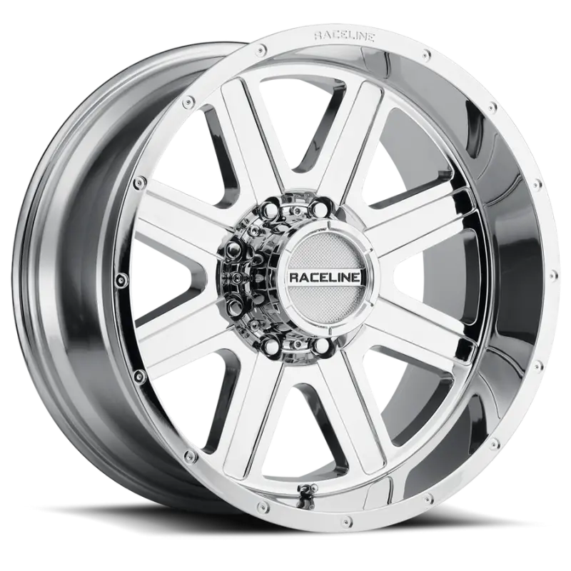 Raceline Hostage Chrome Wheel – 20X9 Inches, 5X127 Bolt Pattern, 0Mm Offset, 78.1Mm Bore 1