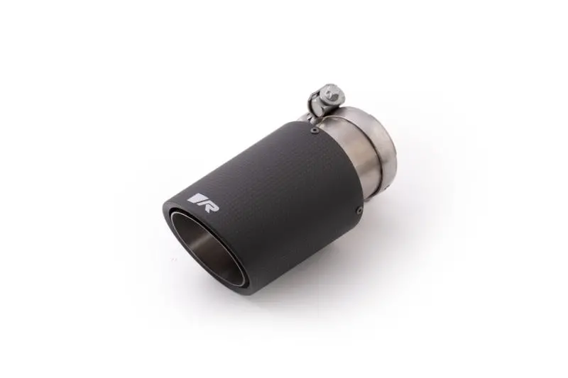 Remus Universal Sport Exhaust Tip – 84Mm Angled Carbon Fiber Tail Pipe With Carbon Ring & Adjustable Clamp (Single) 1