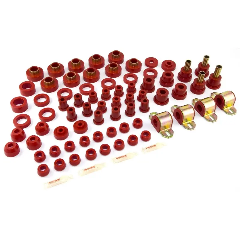 Rugged Ridge Red Polyurethane Suspension Bushing Kit For 1980–1986 Cj Models 1