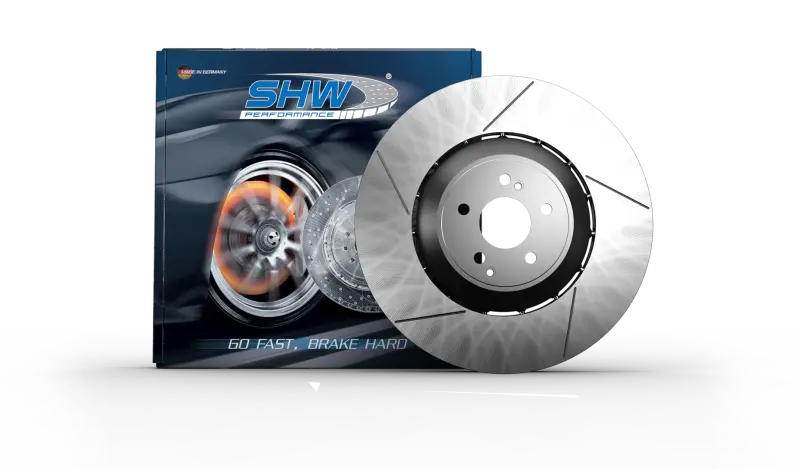Shw Slotted Rear Brake Rotor For 2017–2020 Porsche Panamera 4 (3.0L, 20" Wheels, No Ceramic Brakes) – Right Side (Part #971615602G) 1