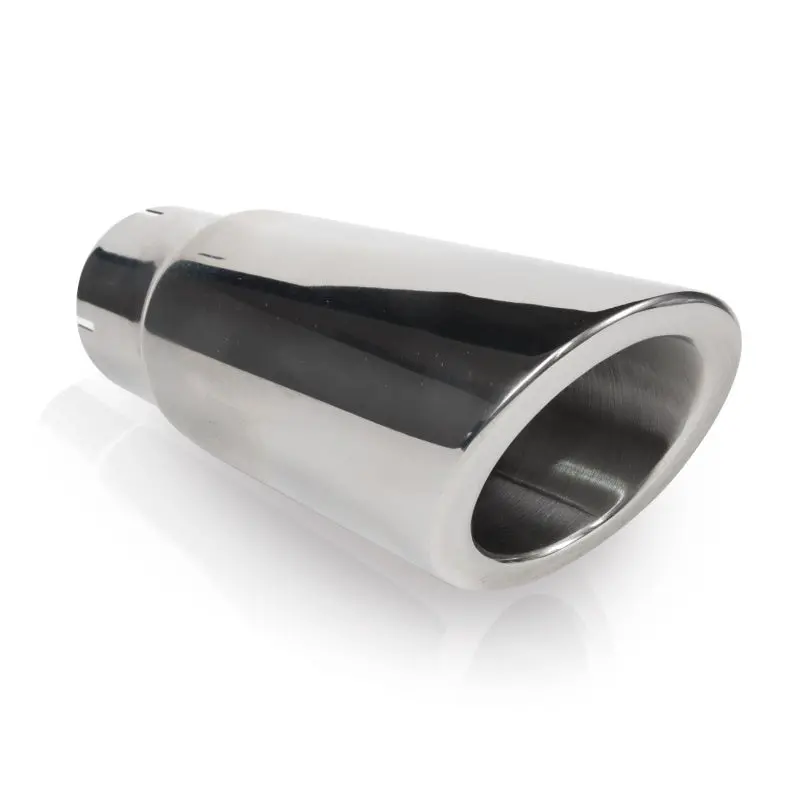 Stainless Works Slash-Cut Exhaust Tip — 3.5" Outer Diameter, 3" Inner Diameter Inlet, Single-Wall Construction 1