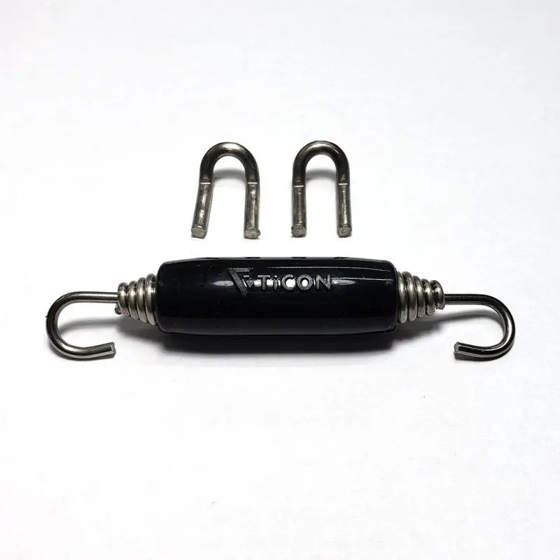 Ticon Industries Black Silicone Titanium Spring Tab And Spring Kit (2 Tabs/1 Spring) - Single Kit 1