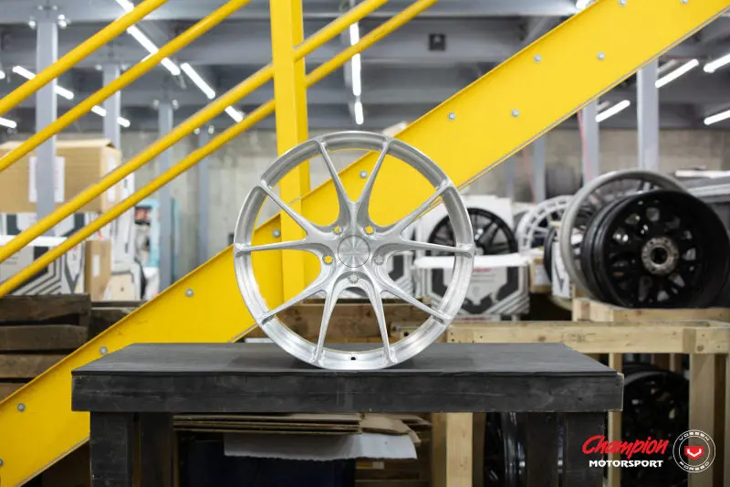 Vossen X Champion Rs74 Forged Wheel – 21X9", Et42, 5X130, Brushed Gloss Clear Finish (Front Fitment For Porsche 911 Carrera 992) 1