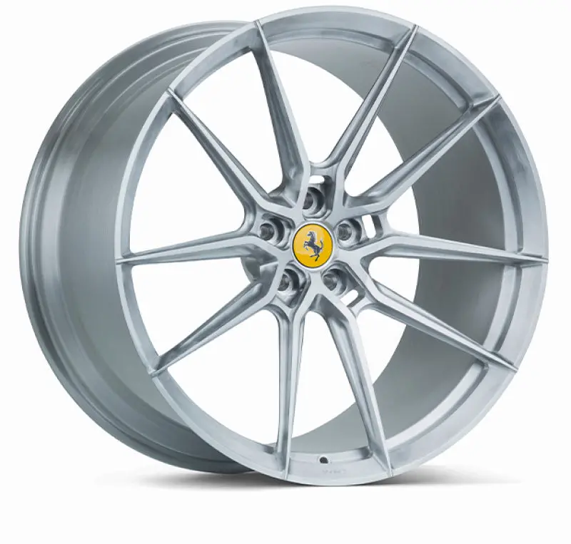 Vossen X Novitec Nf9 Forged Aluminum Rear Wheel – 22X12 Inch, 5X114.3, Et32, Brushed Gloss Clear Finish – Fits Ferrari Roma 1