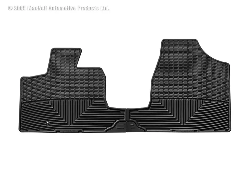 Weathertech Black Front Rubber Floor Mats For 2008+ Chrysler Town & Country 1