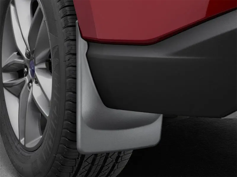 Weathertech No-Drill Rear Mudflaps For 2018+ Volkswagen Tiguan – Black, Excludes R-Line Trim 1