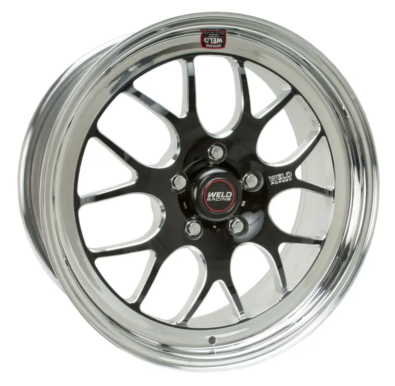 Weld S77 18X9 / 5X4.75 Bp / 5.2In. Bs Black Wheel (Medium Pad) - Non-Beadlock 1