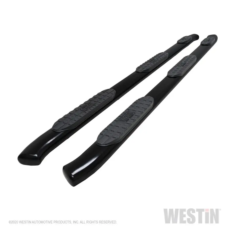 Westin 2020 Chevy Silverado 2500/3500 Crew Cab (6.5Ft Bed) Pro Traxx Oval W2W Nerf Step Bars - Black 1