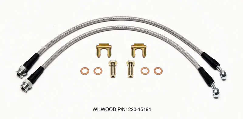 Wilwood Flexline Brake Hose Kit – Front Axle Replacement For C6 Corvette (Non-Z06 Models) 1