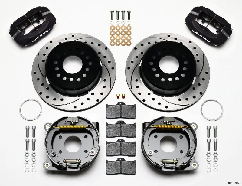 Wilwood Forged Dynalite P/S Park Brake Kit Drilled Amc 71-74 2.60In Offset 1